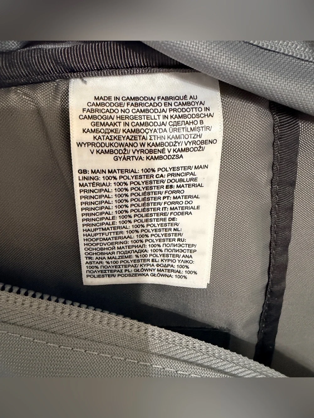 The North Face Groundwork Backpack light gray and black for men
